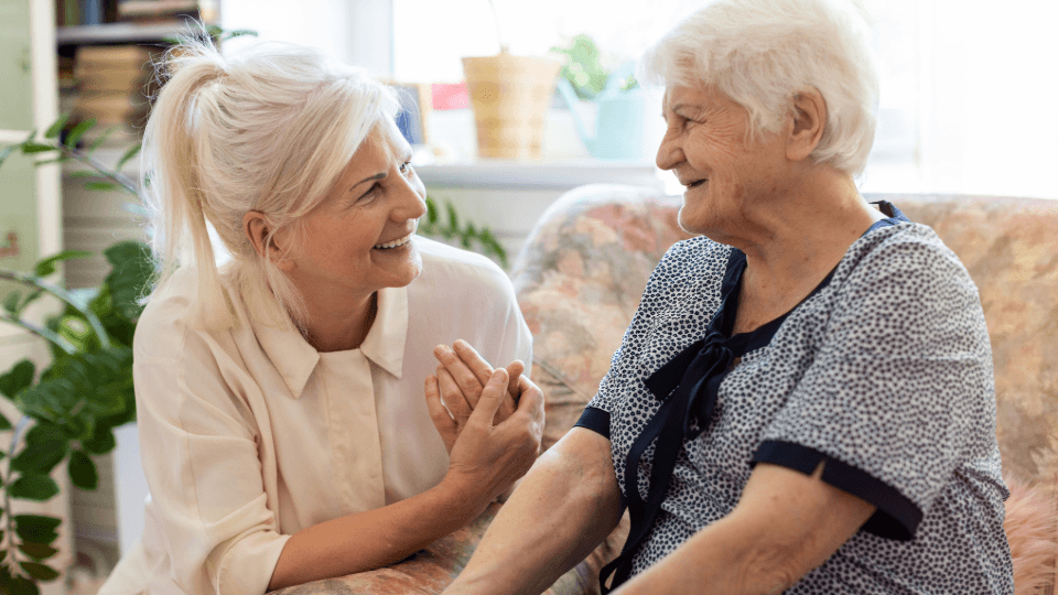 Aging Mother and Daughter 